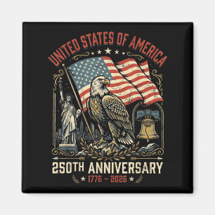 250th Anniversary USA Birthday Eagle 1776 2026 Magnet