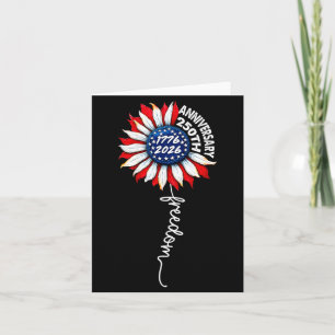 250th Anniversary Usa Dom Suower 250 Years Card
