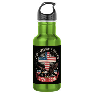 250th Anniversary USA Faith Freedom 4th of July 532 Ml Water Bottle