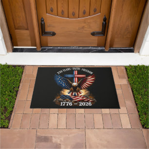 250th Anniversary USA Faith Freedom Doormat
