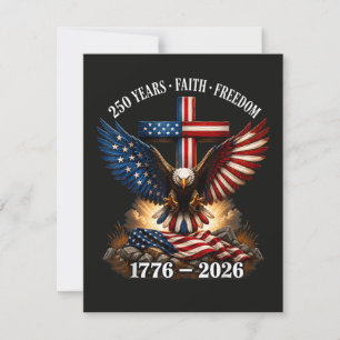 250th Anniversary USA Faith Freedom Holiday Card