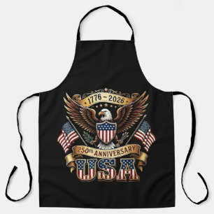 250th Anniversary USA Flag 250 Years American Apron