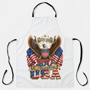 250th Anniversary USA Flag 250 Years American Apron