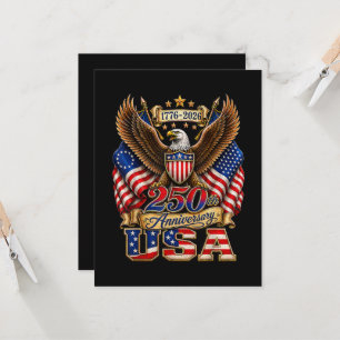 250th Anniversary USA Flag 250 Years American Invitation