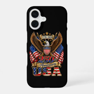 250th Anniversary USA Flag 250 Years American iPhone 16 Case