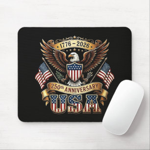 250th Anniversary USA Flag 250 Years American Mouse Pad