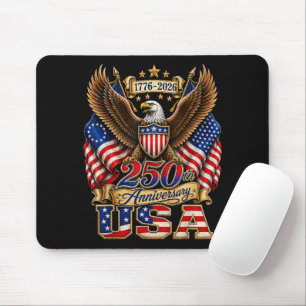 250th Anniversary USA Flag 250 Years American Mouse Pad