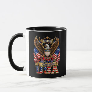 250th Anniversary USA Flag 250 Years American Mug