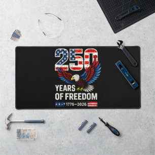 250th anniversary usa flag american desk mat