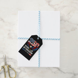 250th anniversary usa flag american gift tags