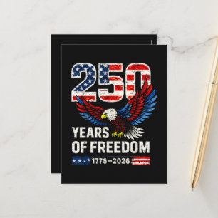 250th anniversary usa flag american holiday postcard