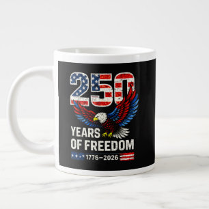 250th anniversary usa flag american large coffee mug
