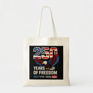 250th anniversary usa flag american tote bag