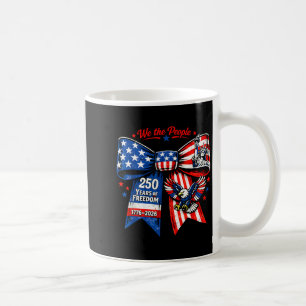250th Anniversary Usa Flag Ribbon Ladies Bow 250 Coffee Mug