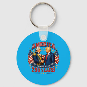 250th Anniversary Usa Founding Father President Key Ring