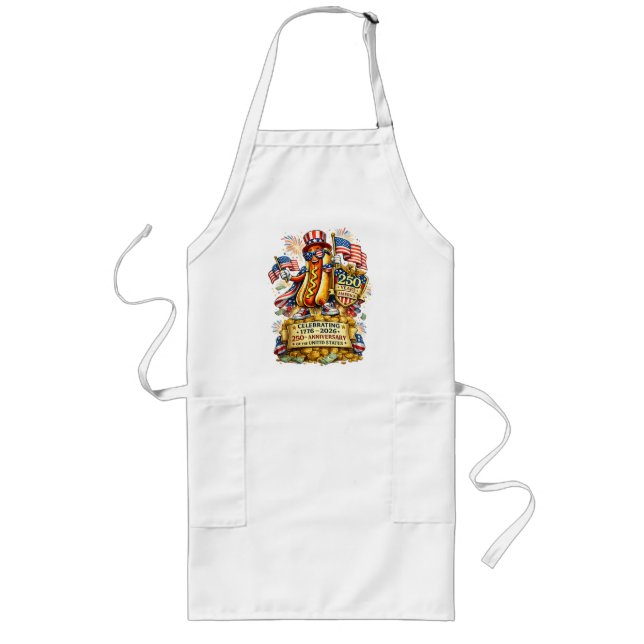 250th Anniversary USA Independence Celebration Long Apron (Front)