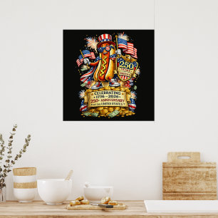 250th Anniversary USA Independence Celebration Poster