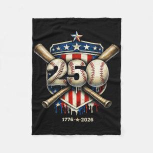 250th Anniversary Usa Independence Sell Ice Cream Fleece Blanket