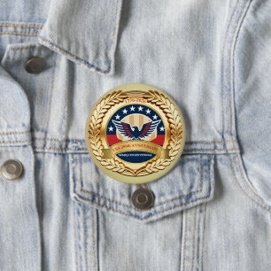 250th Anniversary USA Patriotic 1776–2026 Button