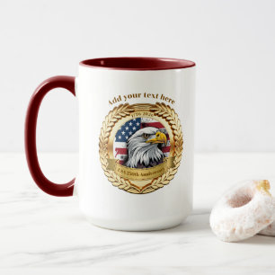250th Anniversary USA Patriotic   1776–2026 Button Mug