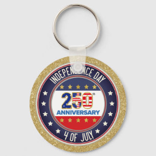 250th Anniversary USA Patriotic   1776–2026 Key Ring