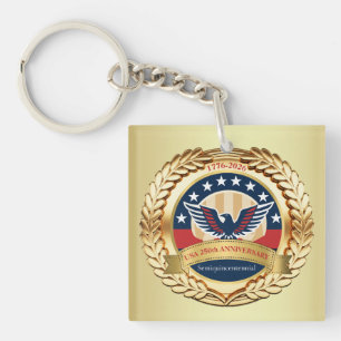 250th Anniversary USA Patriotic   1776–2026 Key Ring