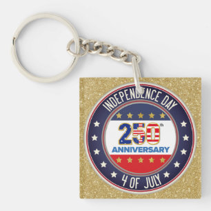 250th Anniversary USA Patriotic   1776–2026 Key Ring