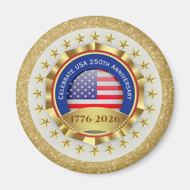 250th Anniversary USA Patriotic | 1776–2026 Magnet (Front)