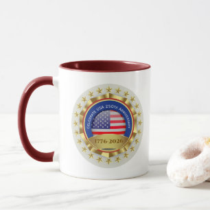 250th Anniversary USA Patriotic   1776–2026 Mug