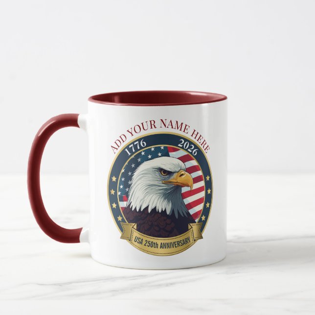 250th Anniversary USA Patriotic | 1776–2026 Mug (Left)