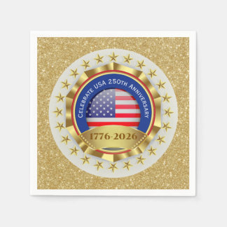 250th Anniversary USA Patriotic | 1776–2026 Napkin