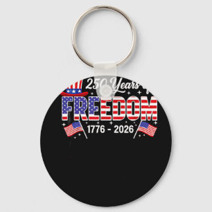 250th Anniversary Usa Patriotic 250 Years 4th July Key Ring