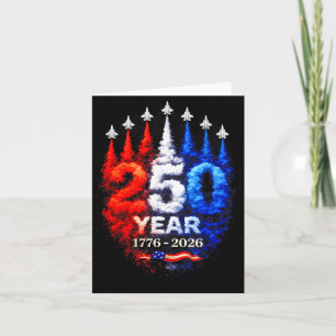 250th Anniversary USA Patriotic 250 Years American Card