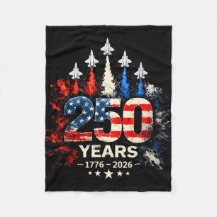 250th anniversary usa patriotic 250 years american fleece blanket