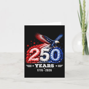250th Anniversary Usa Patriotic 250 Years Card