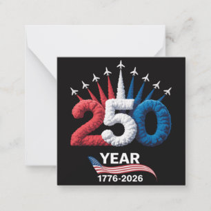 250th Anniversary USA Patriotic 250 Years Card