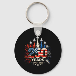 250th Anniversary Usa Patriotic 250 Years Key Ring