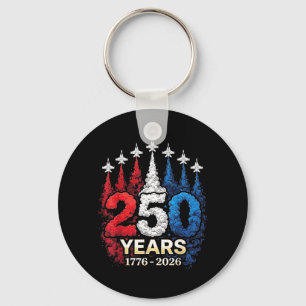 250th Anniversary Usa Patriotic 250 Years Key Ring