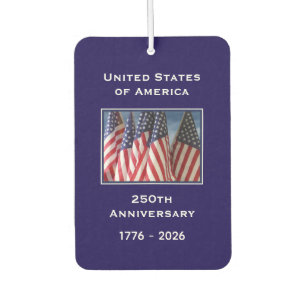 250th Anniversary USA Patriotic American Blue Car Air Freshener