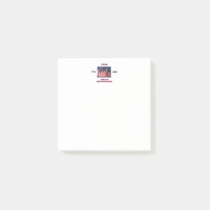 250th Anniversary USA Patriotic American Flags Post-it Notes