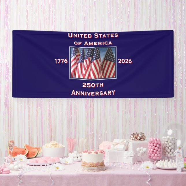 250th Anniversary USA Patriotic  Banner (Party)