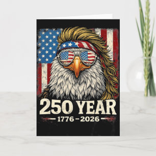 250th Anniversary Usa Patriotic Eagle 250 Years 4t Card