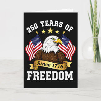 250th Anniversary Usa Patriotic Eagle 250 Years 4t Card
