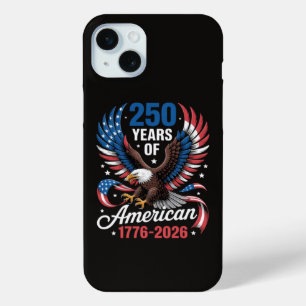 250th Anniversary USA Patriotic Eagle 250 Years iPhone 15 Mini Case
