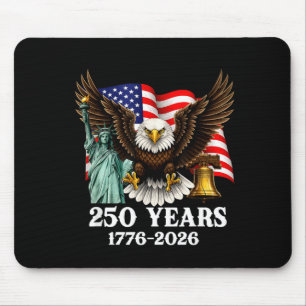 250th Anniversary USA Patriotic Eagle 250 Years Mouse Pad