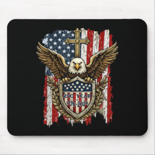 250th Anniversary USA Patriotic Eagle 250 Years Mouse Pad