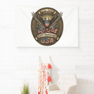 250th Anniversary USA Patriotic Eagle Banner