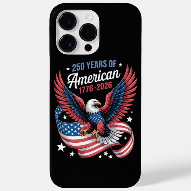 250th Anniversary USA Patriotic Eagle Case-Mate iPhone Case (Back)