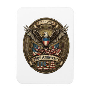 250th Anniversary USA Patriotic Eagle Magnet