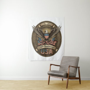 250th Anniversary USA Patriotic Eagle Tapestry